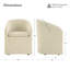 Chaise rembourrée avec housse lavable et roulettes-110677172