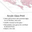 Carte du monde détaillée avec aquarelle rose «Melit» par Blursbyai - impression sans cadre-87929361