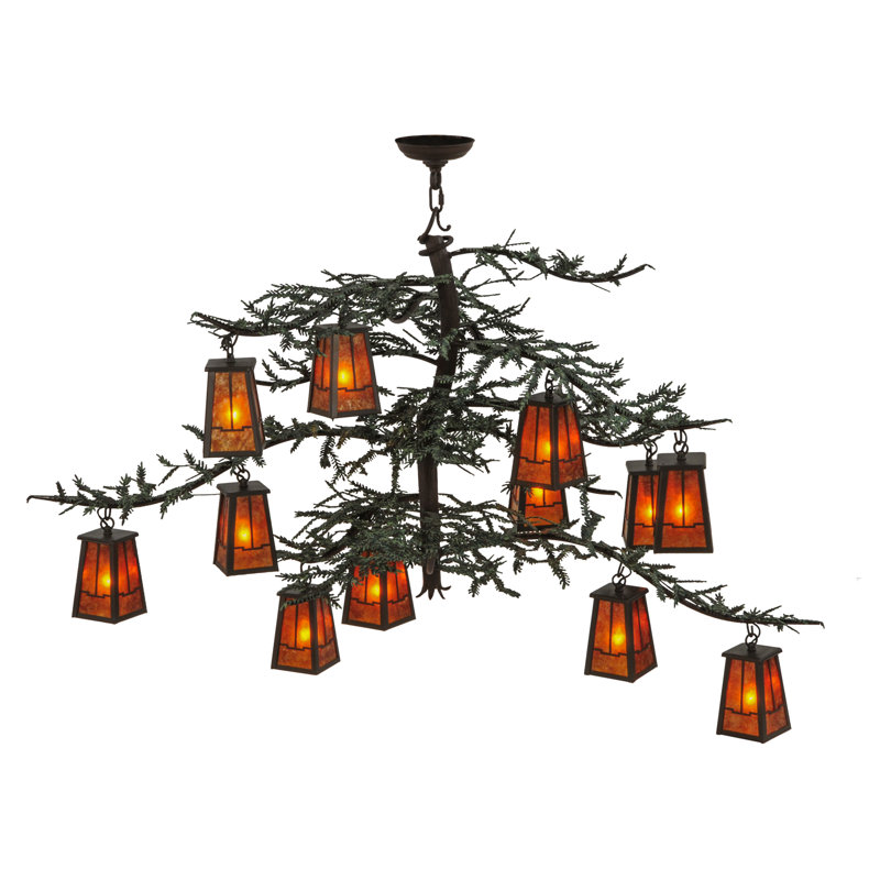 Koury 12 - Light Dimmable Tiered Chandelier