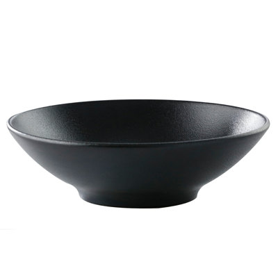 G.E.T. High-Strength Porcelain Pasta Bowl, 30 Ounce, Black (Set of 12)