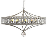 Lafayette 12 - Light Candle Style Drum Chandelier