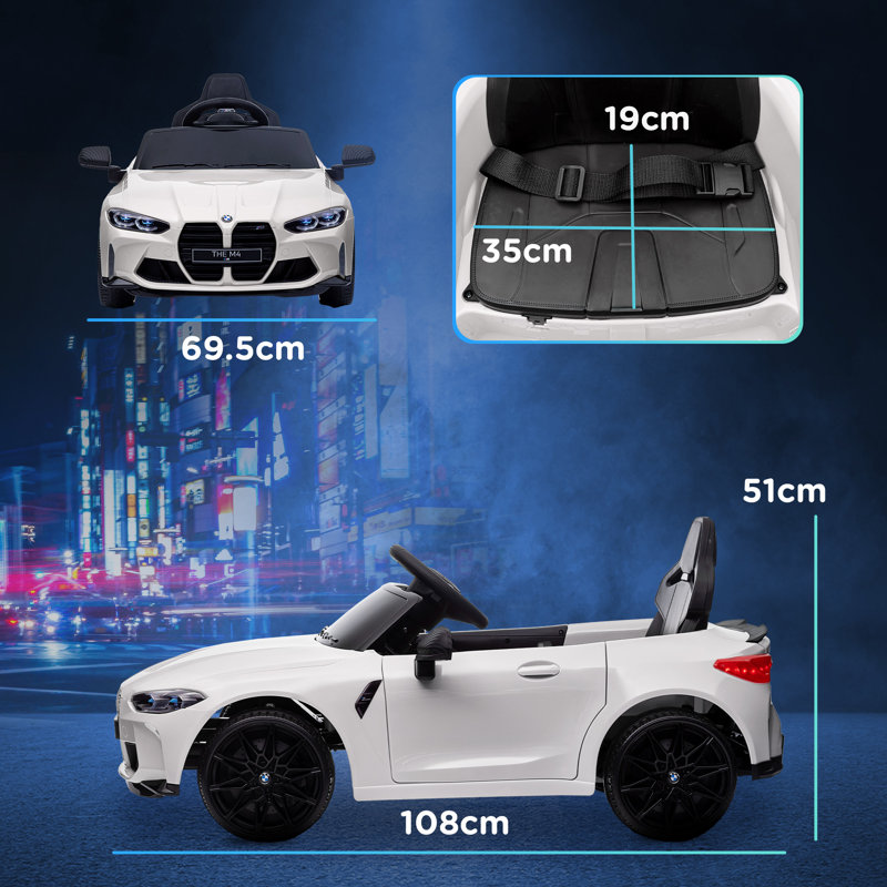 Freeport Park Battery Powered Ride On with Remote Control, White