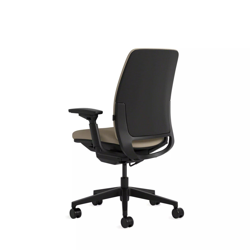 Steelcase Amia Ergonomic Task Chair, Oatmeal, Black, Carpet