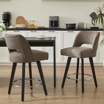 Tabouret de bar pivotant à 360 ° (ensemble de 2)
