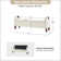 Dezaria Modern 61"Wide Storage Bench with Solid Wood Legs and Hollow Handles