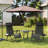 25in Outdoor Zero Gravity Chair with Cupholder and Pillow-522113702