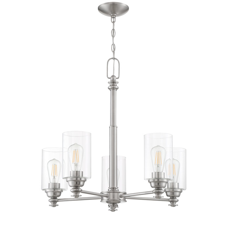 Lustre 5 lumières unique classic/traditionnel Uffington, Nickel poli brossé
