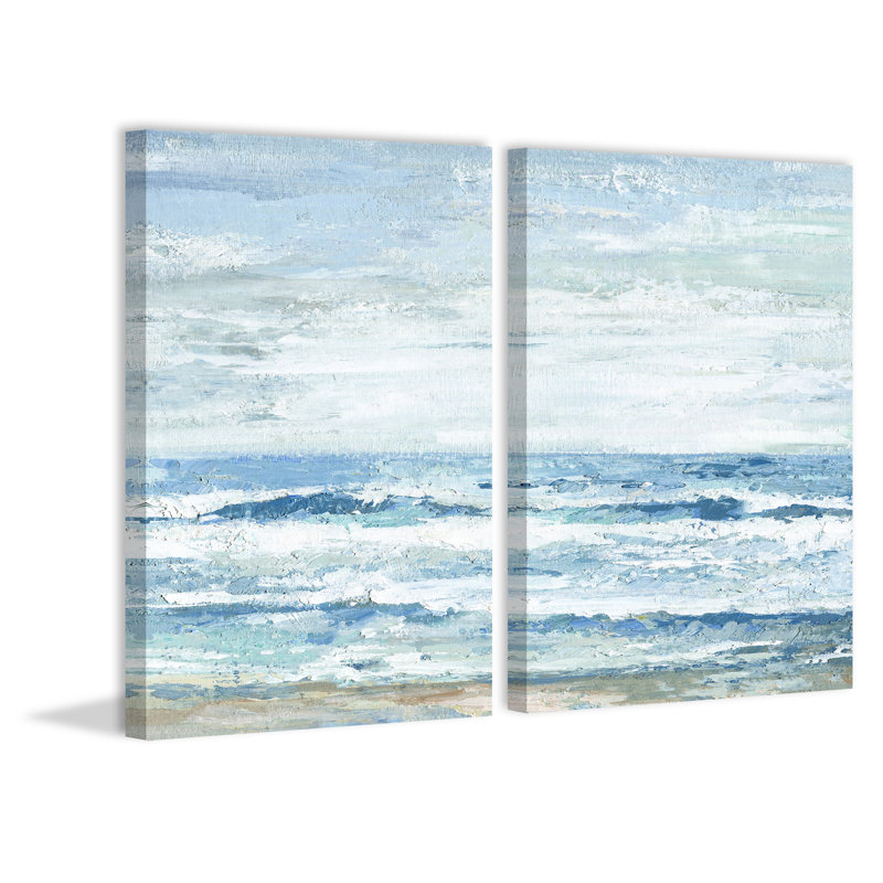 Ride The Waves Diptych, H 12 po x l 8 po
