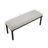 Eliyas 48" W Turned Leg Upholstered Bench-125793775
