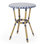 Round Metal Outdoor Bistro Table , 21.8'' in. W 21.8'' in. D