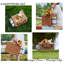 Panier en osier, service pour 2