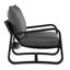 Chaise Sling avec coussin d'assise réversible 100% tissu de couleur gris anthracite et bronze-539070682