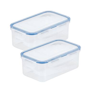 Lock&lock 16-Fluid Ounce Rectangular Food Container with Tray, Butter Keeper