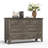 Grey 7-Drawer Dresser, 47" Wide Rustic Wood Chest with Metal Handles for Closet-1155631208
