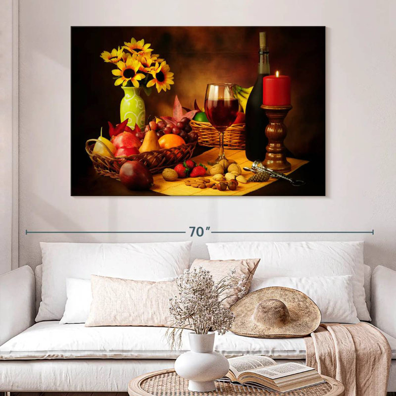 Yarlin Wine Fruit And Nuts, 8" H x 12" W
