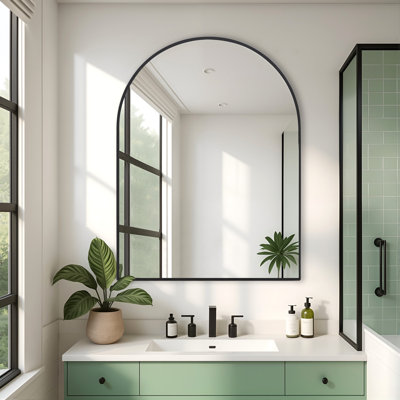 Miroir de salle de bain noir