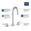 CONCETTO 8-Inch Widespread 2-Handle L-Size Bathroom Faucet 1.2 GPM-1830436939