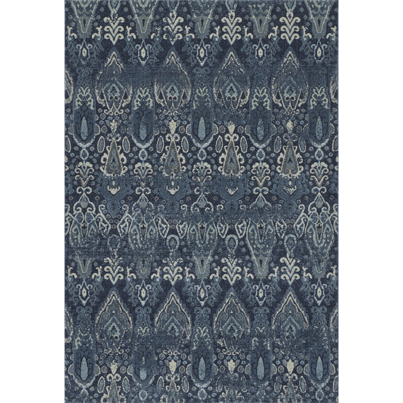 Tapis bleu marine Geneva Dalyn, Rectangle 9 pi 6 po x 13 pi 2 po