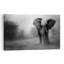 Misty Forest Elephant Dramatic Abstract Contemporary Elephant Forest Nature Wall Art Print 1 Piece Wrapped Canvas Wall Art-1270734398