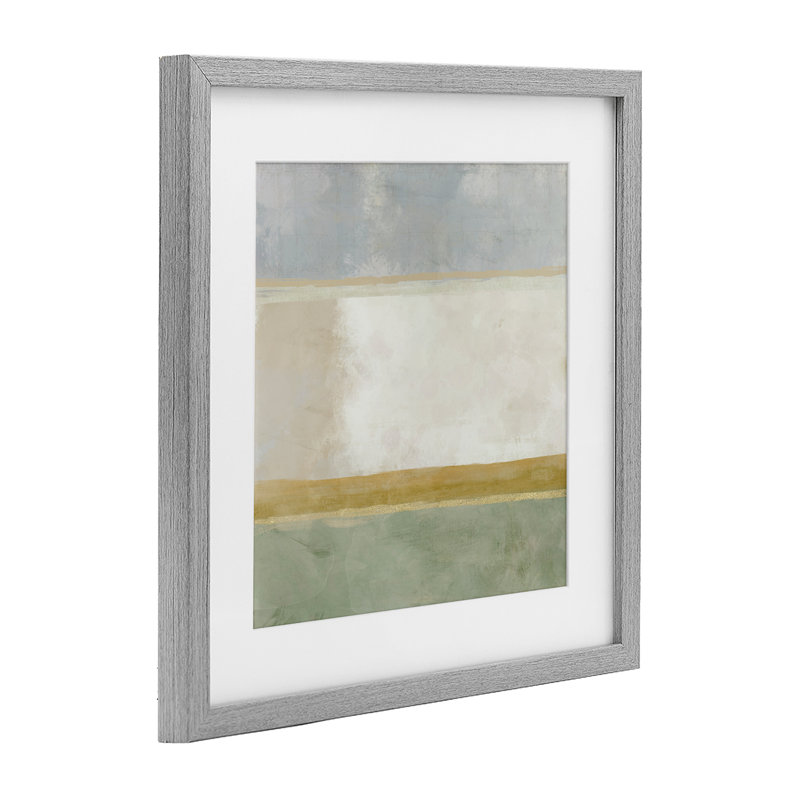Reproduction encadrée sous verre Earthy, Cadre de ferme gris, H 13 po x l 13 po
