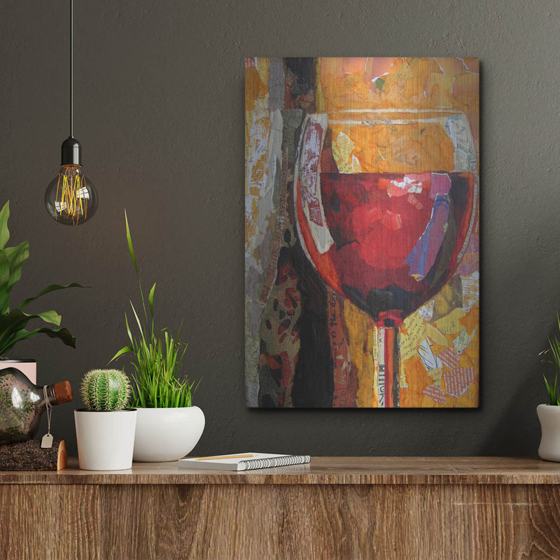 Winston Porter «Vino» par St. Hilaire Elizabeth, art mural en métal, H 16 po x l 12 po
