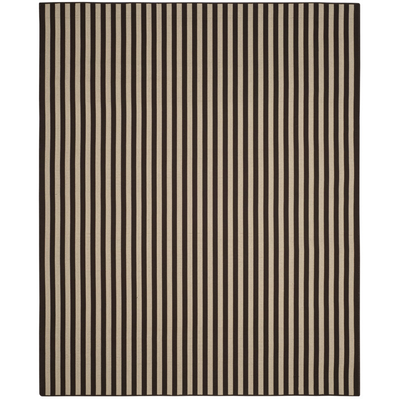 Tapis ivoire / brun Petterson, Rectangle 3 pi 6 po x 5 pi 6 po