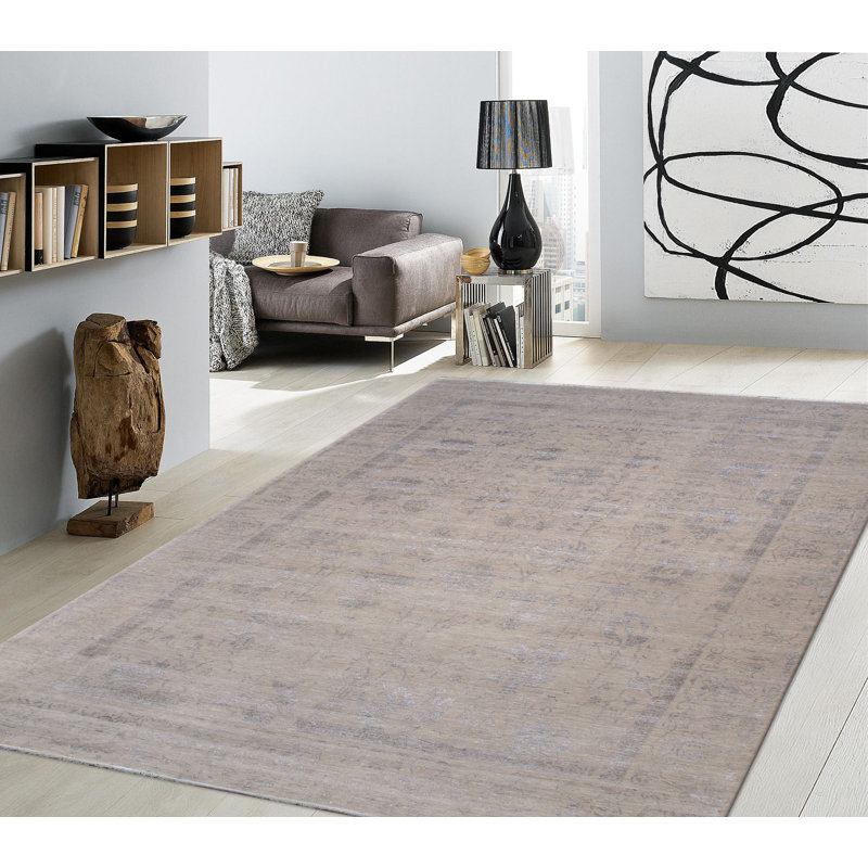 Transitional Silver/Gray Area Rug