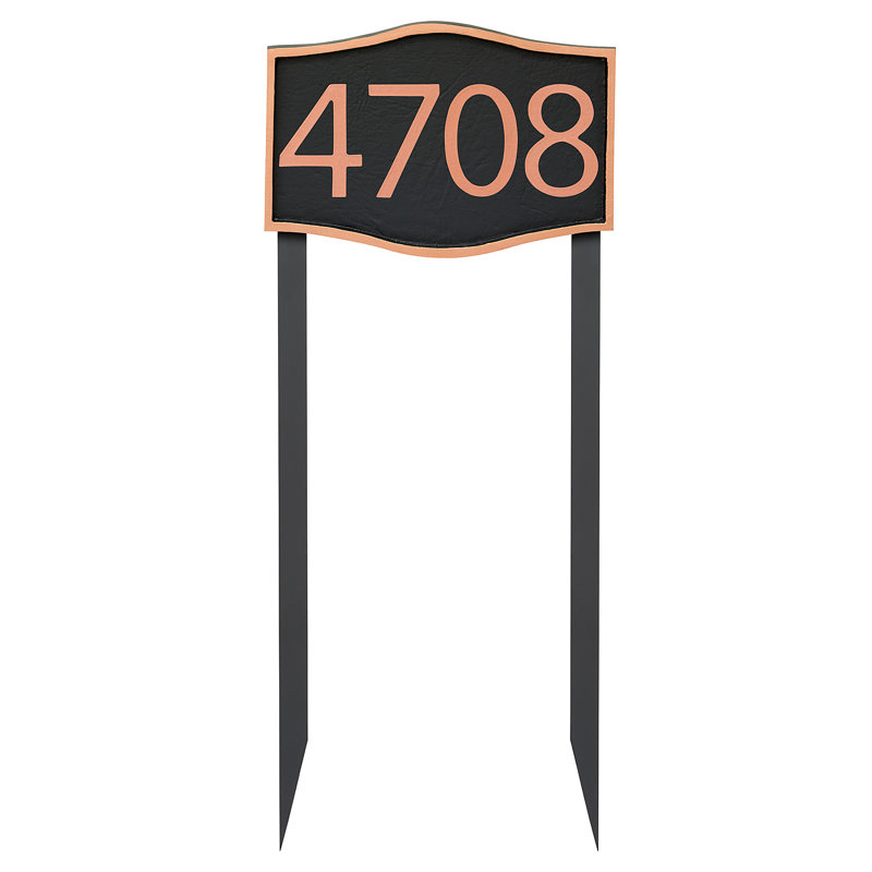 Hampton Arch Lawn Insert, Black, Copper