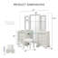 Ensemble coiffeuse 6 tiroirs Mickinley