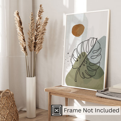 Botanical Leaf Bohemian II Bohemian Unframed Art Print