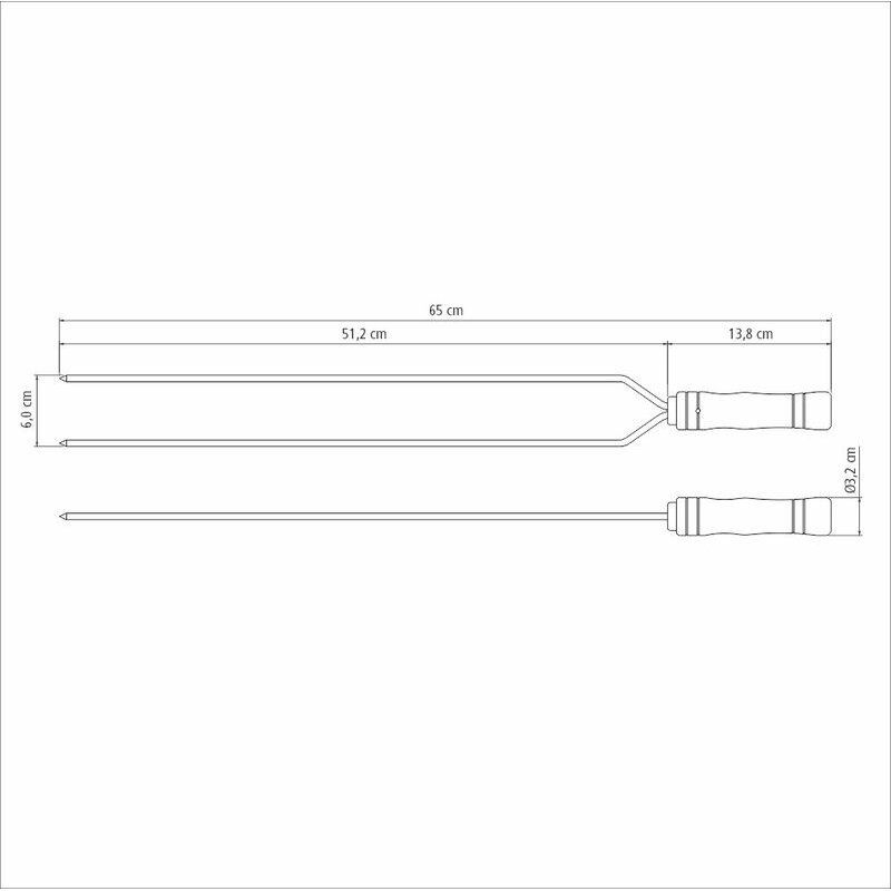 Tramontina BBQ Churrasco Skewer, 65 cm