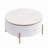 Round Coffee Table With 2 Large Drawers Storage Accent Table(31.5")-484449314-484449324
