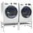VidaXL Washing Machine Stacking Kit with Pull-Out Shelf