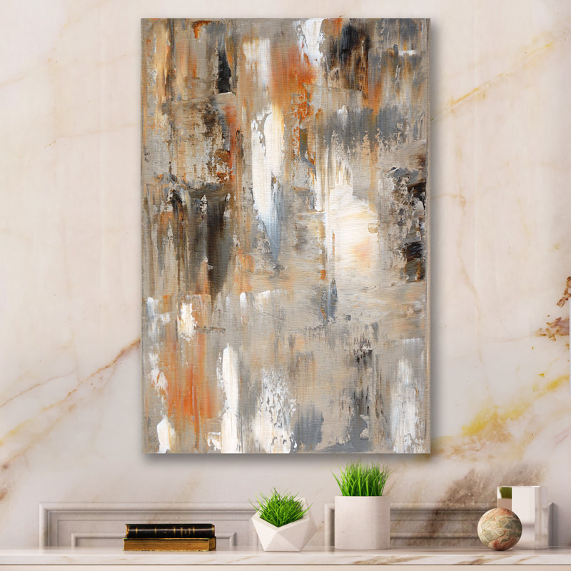 «Brown rencontre le gris», reproduction d'art sur toile tendue