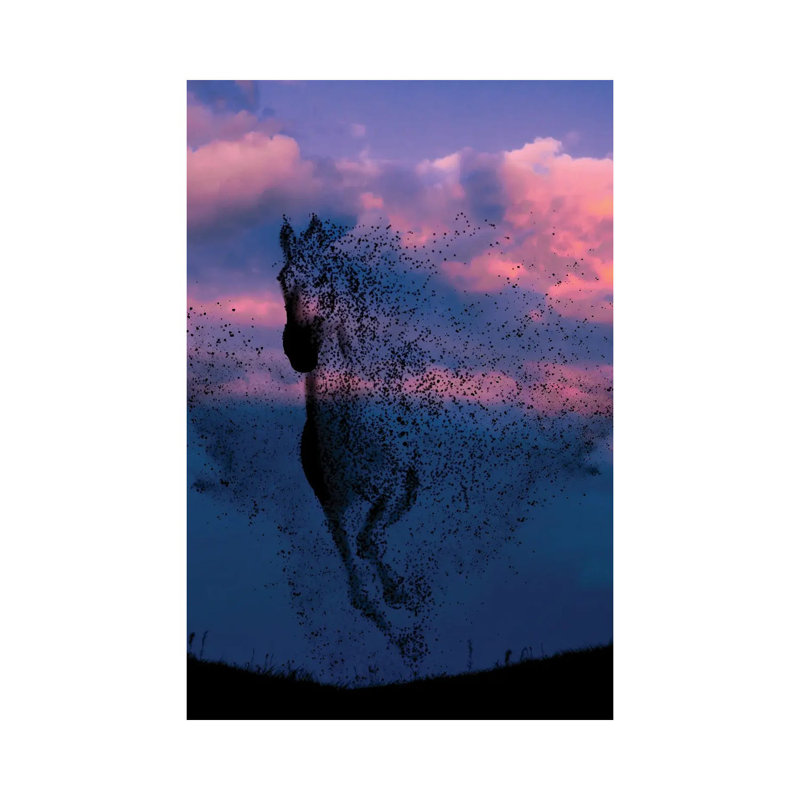 Wind And Horse by Abdullah Evindar - Wrapped Canvas Print
