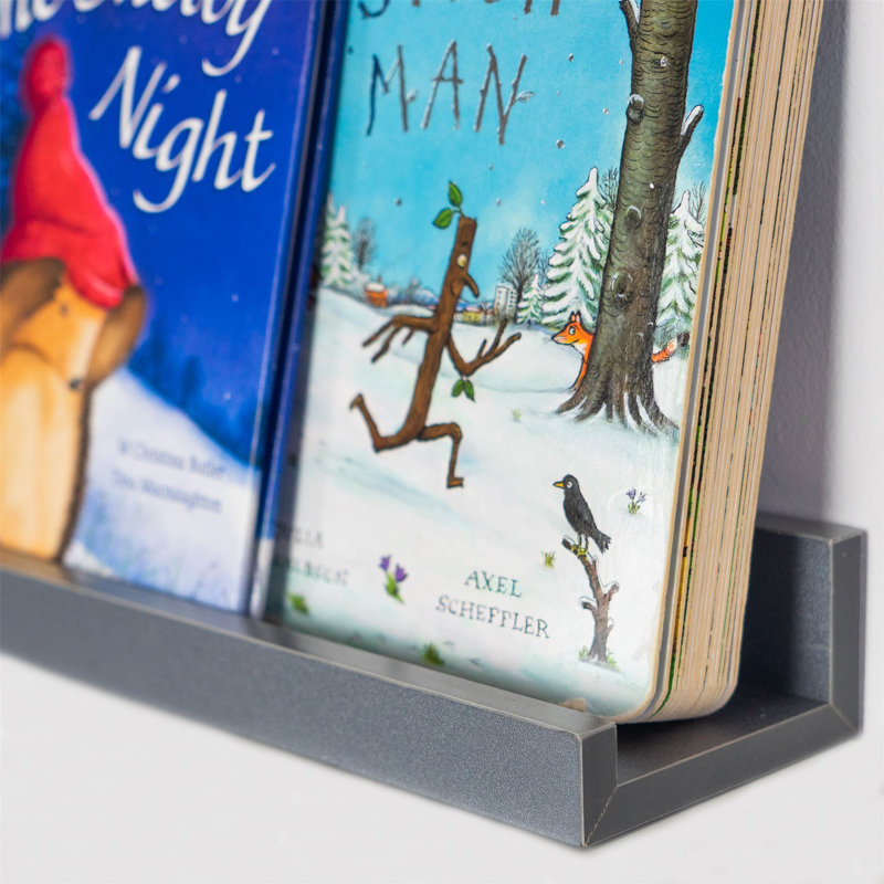 Floating Shelf, 4.5cm H x 32.5cm W x 8.5cm D, Grey