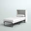 Lit escamotable avec matelas et rangement Rogelio
