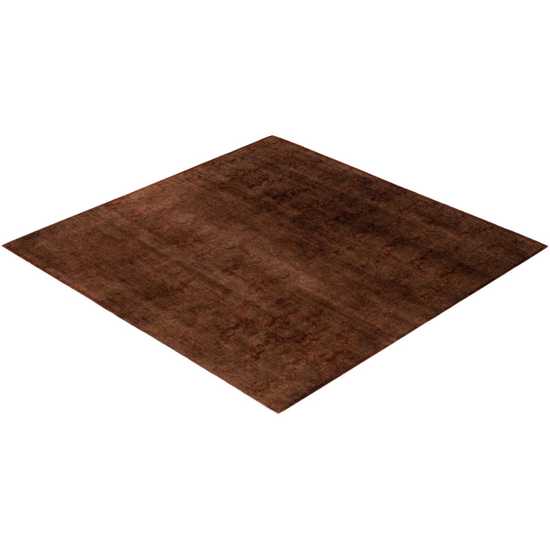 Overdyed One-of-a-Kind 8' 2" X 8' 2" Hand Knotted Area Rug