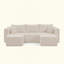 Canapé modulaire compact en velours côtelé compact avec un style minimaliste moderne-1818364117