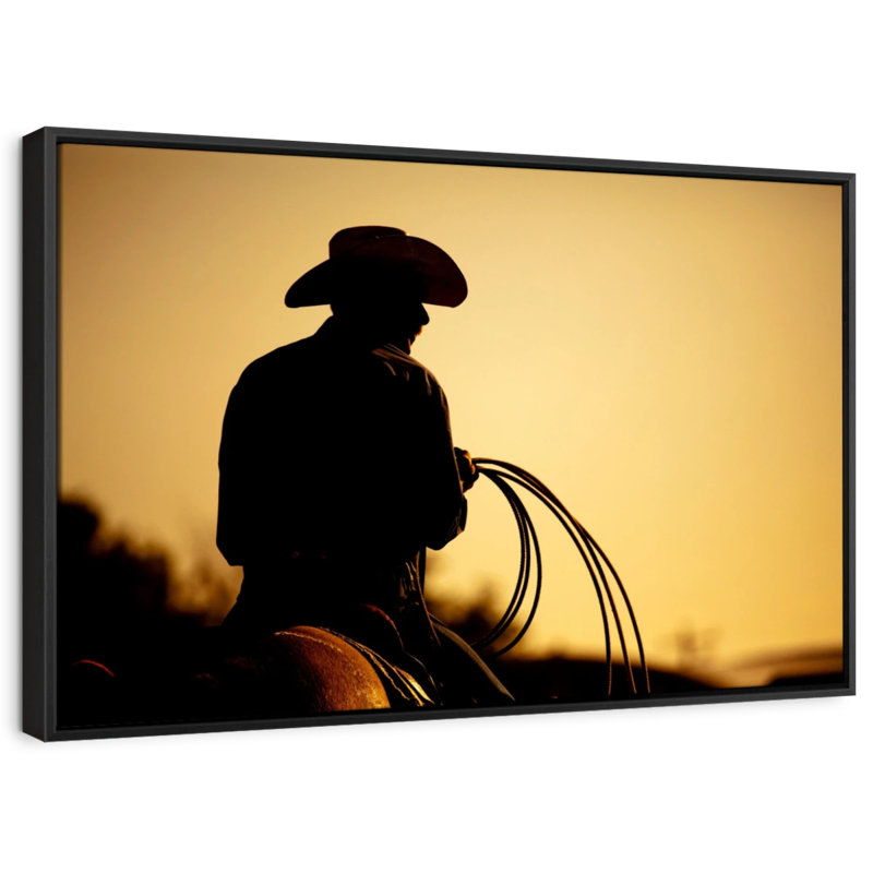 «Cowboy With Lasso», H 25 po x l 17 po
