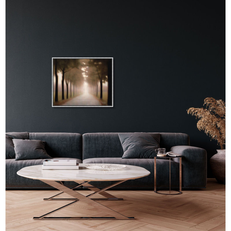 Dappled Drive 1 Framed Print Canvas, 20" H x 24" W x 3" D
