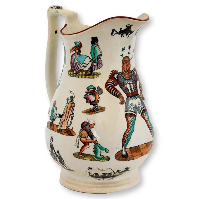 Staffordshire Earthenware Pitcher