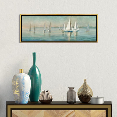 Voiliers au lever du soleil par Danhui Nai - reproduction d'art sur toile