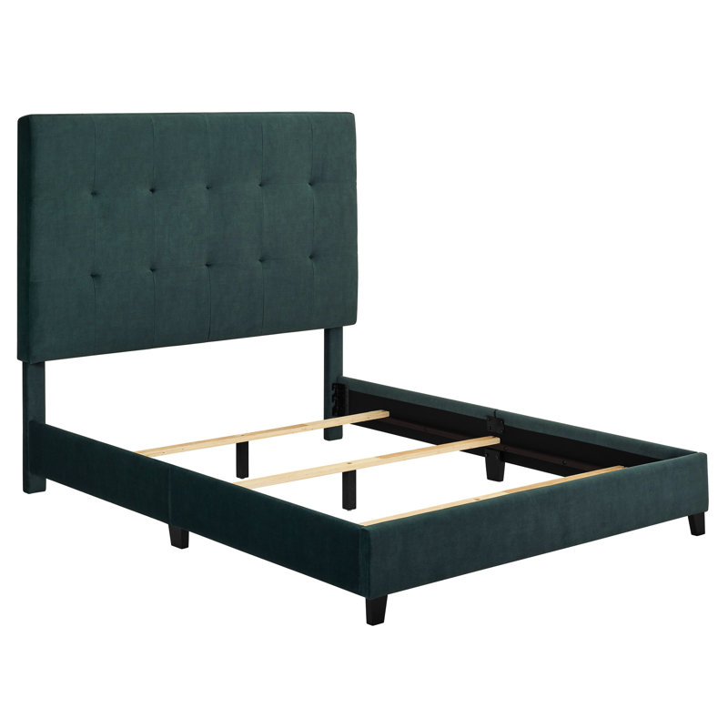 Lit pour la chambre à coucher grand lit en tissu d'ameublement en velours