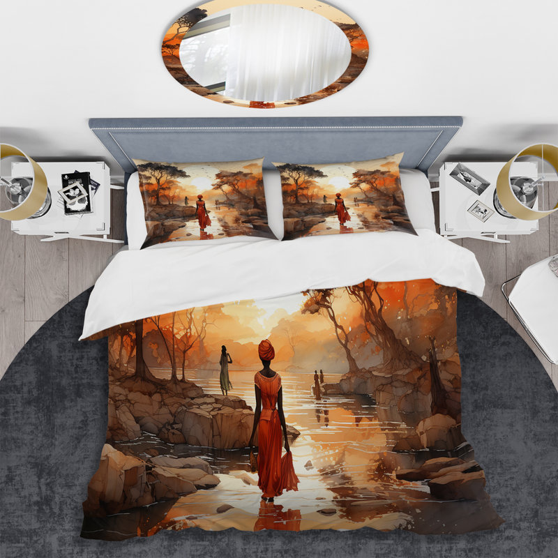 Ensemble de housse de couette art africain, Housse de couette très grand et 2 très grandes t