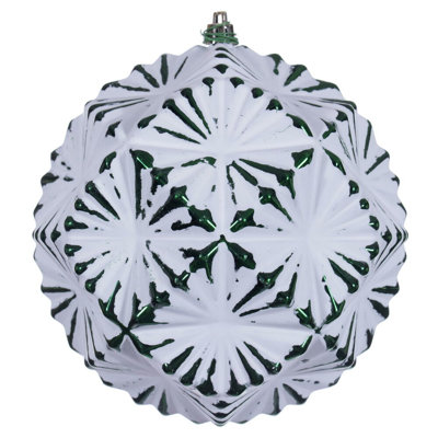 Etch Prism White Brush Ornament Set.