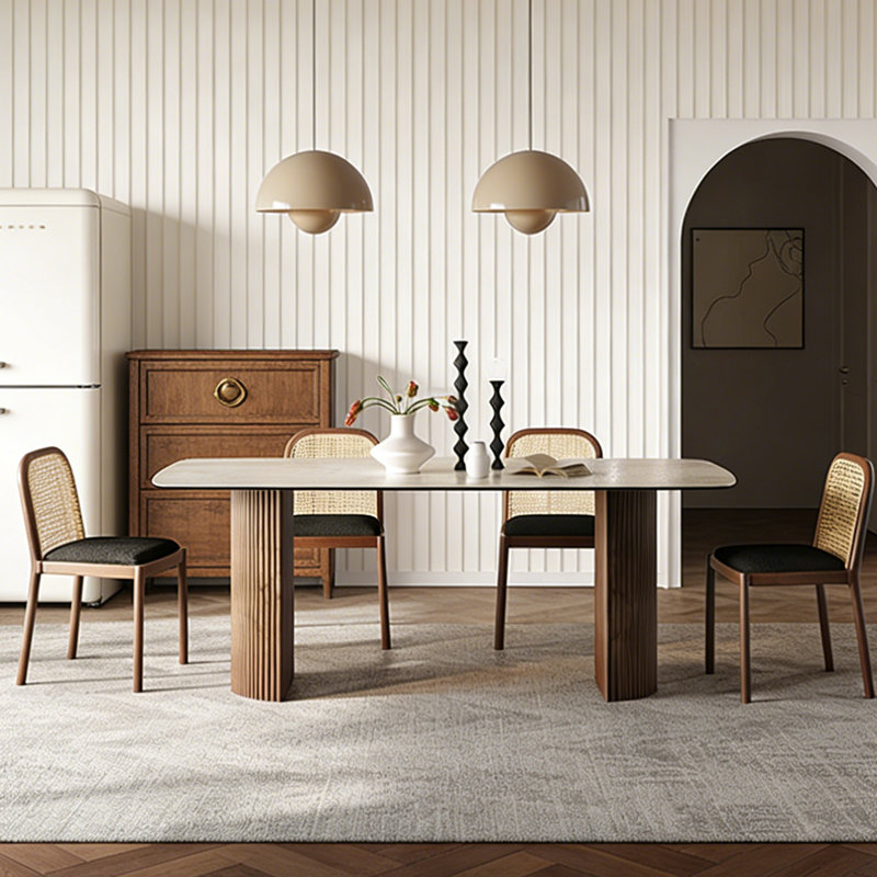 Hubbert, 7 Pieces: Table, 6 Chairs, H 29,53 po x l 70,87 po x P 31,5 po