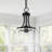 1- Light Modern Clear Glass Dome Pendant Light -560077160