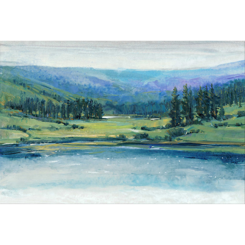 Lac de montagne I, H 32 po x l 48 po