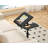 C-Shape Side Table, Height Adjustable Swivel Sofa Table 180° Rotating Tray & 360° Swivel Casters, Space-Saving Coffee Snack and Bed End Table for Living Room Bedroom-1322997867